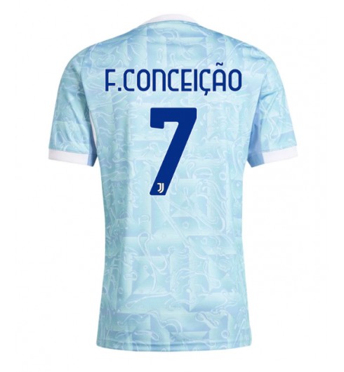 Juventus Francisco Conceicao #7 Venkovní Dres 2025-26 Krátký Rukáv Juventus Francisco Conceicao #7 Venkovní Dres 2025-26 Krátký Rukáv